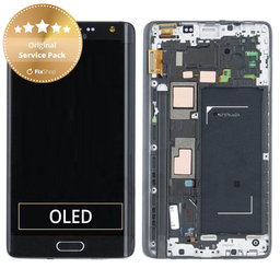 Samsung Galaxy Note Edge N915FY - LCD Displej + Dotykové Sklo + Rám (Black) - GH97-16636A Genuine Service Pack