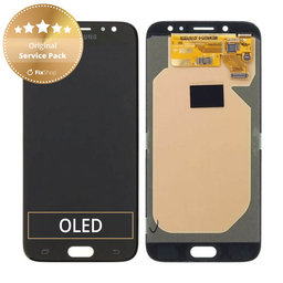 Samsung Galaxy J7 J730F (2017) - LCD Displej + Dotykové Sklo (Black) - GH97-20736A, GH97-20801A Genuine Service Pack