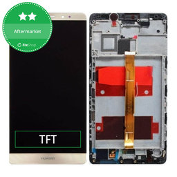 Huawei Mate 8 - LCD Displej + Dotykové Sklo + Rám (Gold) TFT