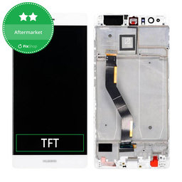 Huawei P9 Plus - LCD Displej + Dotykové Sklo + Rám (White) TFT