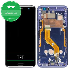 HTC U11 - LCD Displej + Dotykové Sklo + Rám (Blue) TFT