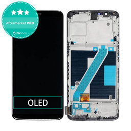 OnePlus 5T - LCD Displej + Dotykové Sklo + Rám (Black) OLED