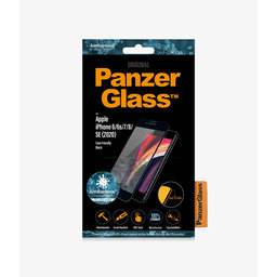 PanzerGlass - Tvrzené Sklo Case Friendly AB pro iPhone 6, 6s, 7, 8, SE 2020 a SE 2022, černá