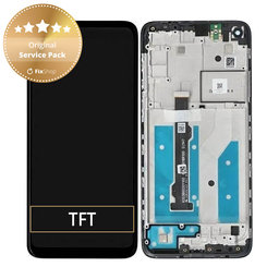 Motorola Moto G8 XT2045 - LCD Displej + Dotykové Sklo + Rám (Black) - 5D68C16383 Genuine Service Pack