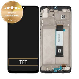 Xiaomi Redmi 9T - LCD Displej + Dotykové Sklo + Rám (Carbon Gray) - 560001J19S00 Genuine Service Pack