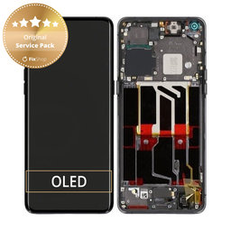 Oppo Find X5 Pro - LCD Displej + Dotykové Sklo + Rám (Glaze Black) - 4130012 Genuine Service Pack