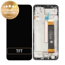 Samsung Galaxy M23 5G M236B - LCD Displej + Dotykové Sklo + Rám (Black) - GH82-28487A, GH82-28488A, GH82-28492A Genuine Service Pack