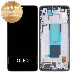 Xiaomi Redmi Note 11 Pro+ 5G 220333QAG - LCD Displej + Dotykové sklo + Rám (Mysterious Black) - 560001K16U00 Genuine Service Pack