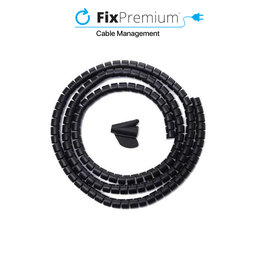 FixPremium - Organizér Kabelů - Trubka (10 mm), délka 2M, černý