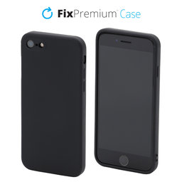 FixPremium - Silikonové Pouzdro pro iPhone 7, 8, SE 2020 a SE 2022, černá