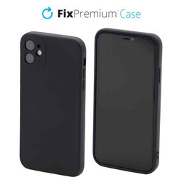 FixPremium - Silikonové Pouzdro pro iPhone 11, černá