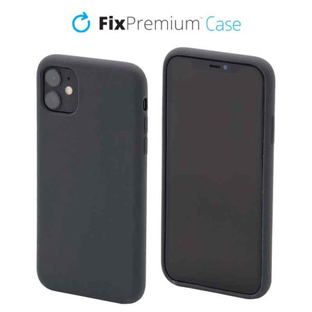 FixPremium - Silikonové Pouzdro pro iPhone 11, space grey