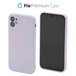 FixPremium - Silikonové Pouzdro pro iPhone 11, fialová