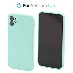 FixPremium - Silikonové Pouzdro pro iPhone 11, light cyan