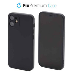 FixPremium - Silikonové Pouzdro pro iPhone 12 mini, černá
