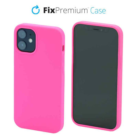 FixPremium - Silikonové Pouzdro pro iPhone 12 mini, magenta