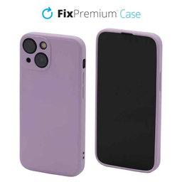 FixPremium - Silikonové Pouzdro pro iPhone 13 mini, fialová