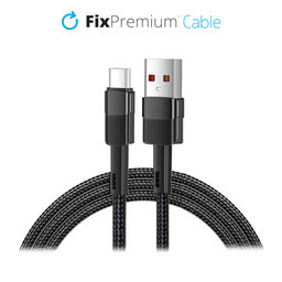 FixPremium - USB-C / USB Kabel s Rychlým Nabíjením (2m), černá