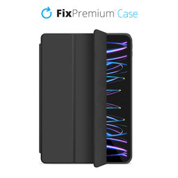 FixPremium - Flip Silikonové Pouzdro pro iPad Pro 11" (3rd, 4th Gen), černá