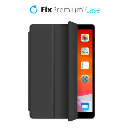 FixPremium - Flip Silikonové Pouzdro pro iPad 10.2 (7th, 8th, 9th Gen), černá