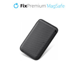 FixPremium - MagSafe Carbon Peněženka, černá