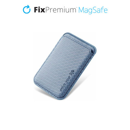 FixPremium - MagSafe Carbon Peněženka, modrá