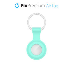 FixPremium - Silikonová Klíčenka pro AirTag, tyrkysová