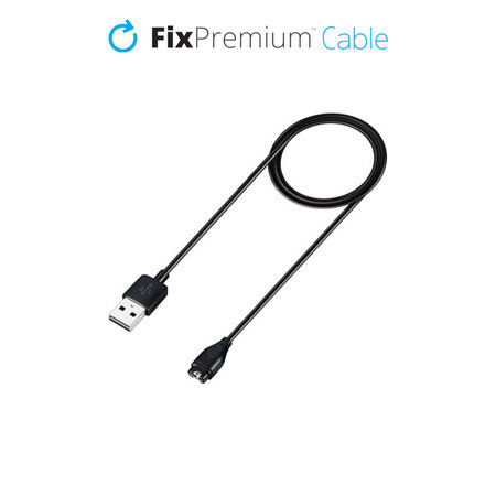 FixPremium - Nabíjecí Kabel pro Garmin Hodinky, černá