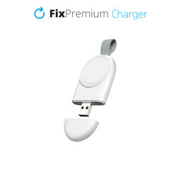 FixPremium - Cestovní USB Nabíječka pro Apple Watch, bílá
