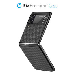 FixPremium - Pouzdro Carbon pro Samsung Galaxy Z Flip 3, černá