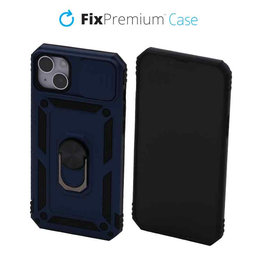 FixPremium - Pouzdro CamShield pro iPhone 14 Plus, modrá