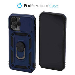 FixPremium - Pouzdro CamShield pro iPhone 14 Pro, modrá