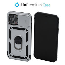 FixPremium - Pouzdro CamShield pro iPhone 12 Pro Max, bílá