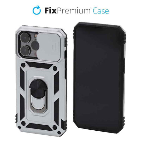 FixPremium - Pouzdro CamShield pro iPhone 13 Pro, bílá