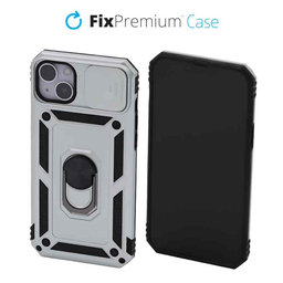 FixPremium - Pouzdro CamShield pro iPhone 14 Plus, bílá