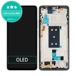 Xiaomi Poco F4 5G 22021211RG, 22021211RI - LCD Displej + Dotykové Sklo + Rám (Black) OLED