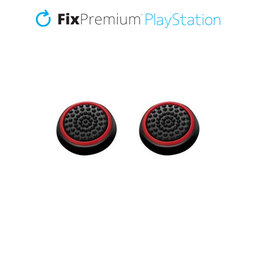 FixPremium - PS4/PS5 Controller Grip Caps - Set 2ks, červená