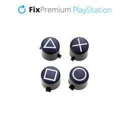 FixPremium - Retro Tlačítka pro PS5 DualSense, bílá