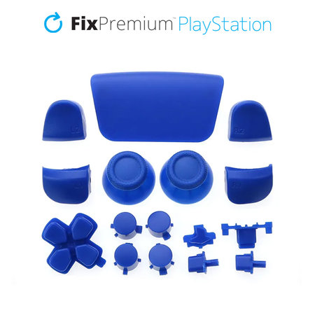 FixPremium - Dekorativní prvky pro PS5 DualSense, modrá