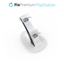 FixPremium - Dokovací Stanice USB-C pro 2x PS5 DualSense, bílá