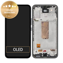 Samsung Galaxy A54 5G A546B - LCD Displej + Dotykové Sklo + Rám (Black) - GH82-31231A, GH82-31232A Genuine Service Pack