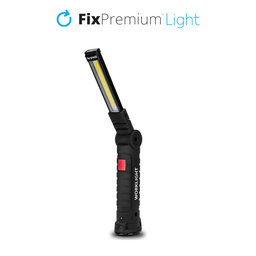 FixPremium - LED Kapesní Kempinková Baterka, černá