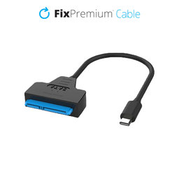 FixPremium - Kabel - USB-C / SATA 2.5", černá