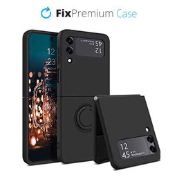 FixPremium - Pouzdro Ring pro Samsung Galaxy Z Flip 4, černá