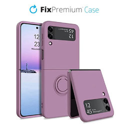 FixPremium - Pouzdro Ring pro Samsung Galaxy Z Flip 4, fialová