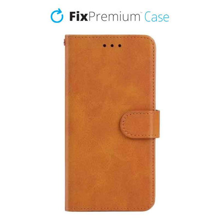 FixPremium - Puzdro Book Wallet pro iPhone 11 Pro, hnědá