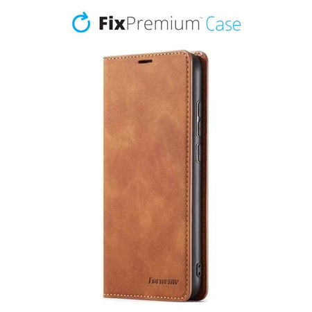 FixPremium - Puzdro Business Wallet pro iPhone 11 Pro, hnědá