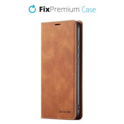 FixPremium - Puzdro Business Wallet pro Samsung Galaxy S22 Ultra, hnědá
