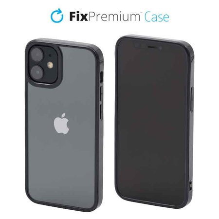 FixPremium - Puzdro Invisible pro iPhone 12 mini, černá