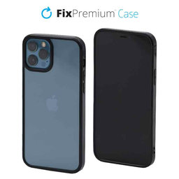 FixPremium - Puzdro Invisible pro iPhone 12 a 12 Pro, černá